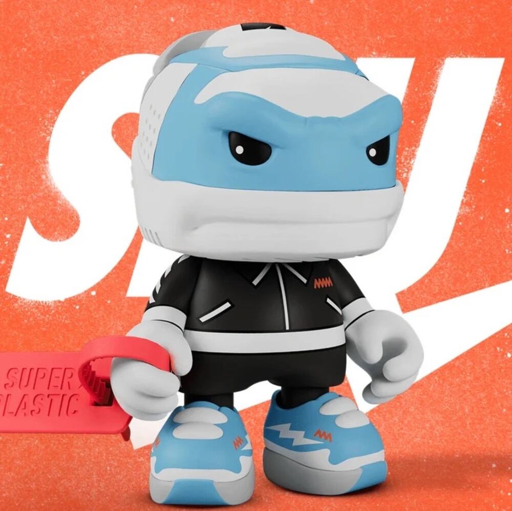 Superplastic OFF BLUE SHUDOG Vinyl Art Figure Designer Toy